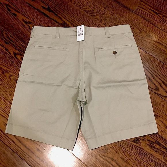 J.CREW Gramercy Mens Flat Front Khaki Flex Shorts Sz 32 NWT - Picture 3 of 15
